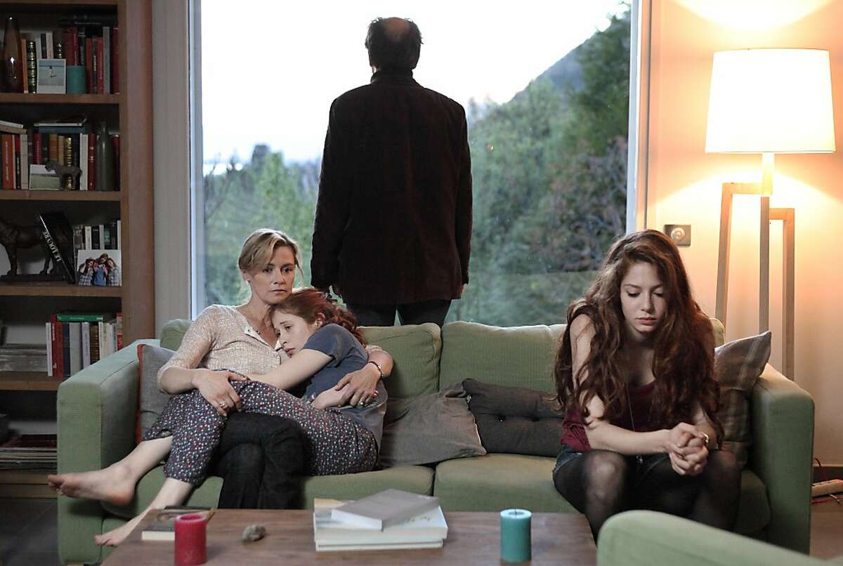 L to R, Anne Consigny, Yara Pilartz, FrŽdŽric Pierrot, and Jenna Thiam in the Sundance Channel series "The Returned"