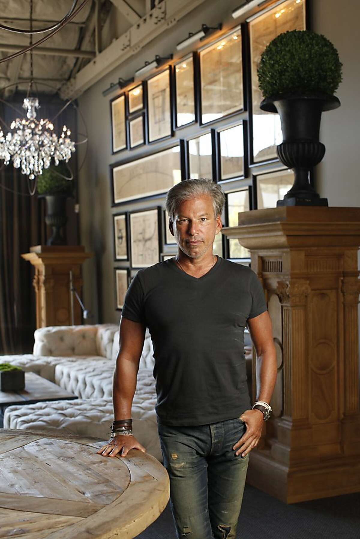 Gary Friedman, Chairman, Creator, Curator and Co-Chief Executive Officer of Restoration Hardware, is seen at the Restoration Hardware Headquarters Ð The Center of Innovation and Product Leadership in Corte Madera, Calif., on Friday, Oct. 18, 2013.