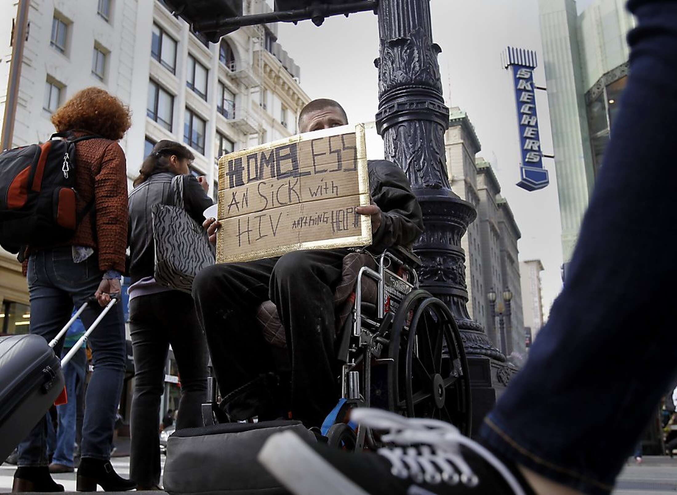 The city's panhandlers tell their own stories