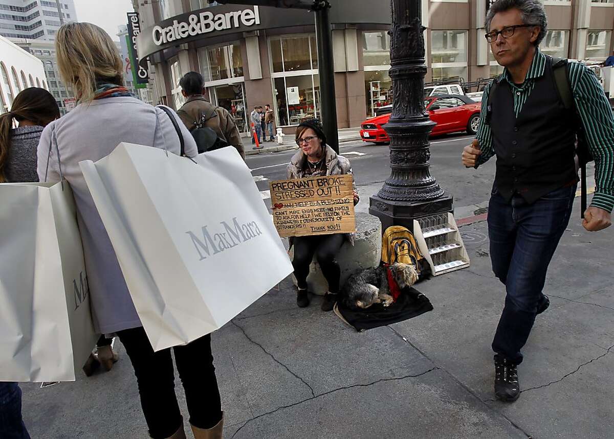 The city's panhandlers tell their own stories