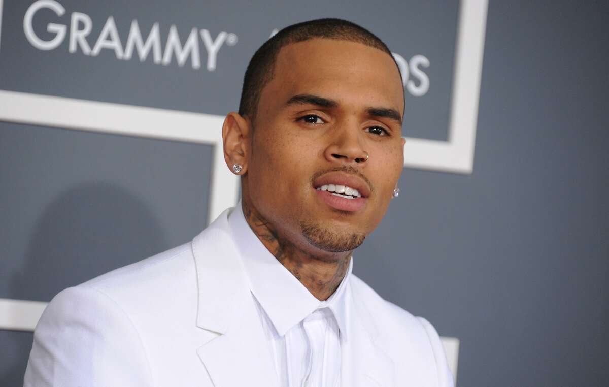 In this Feb. 10, 2013 file photo, Chris Brown arrives at the 55th annual Grammy Awards, in Los Angeles.