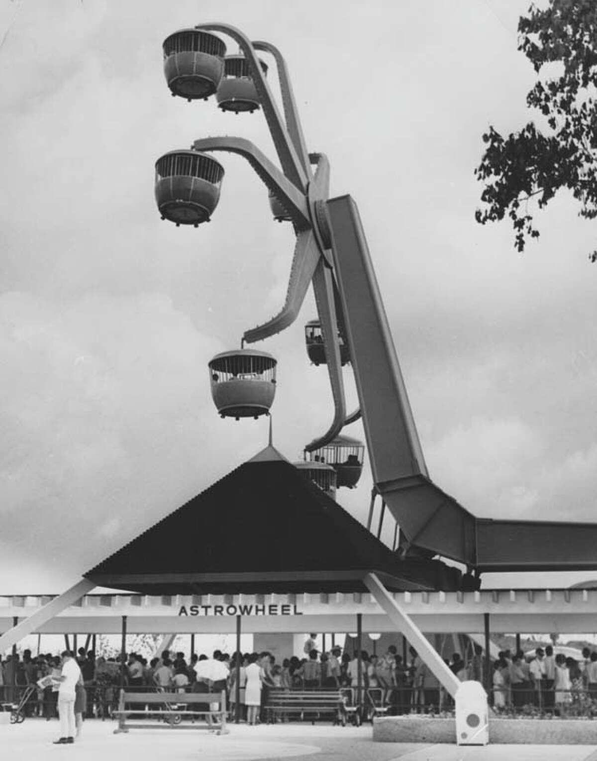 The Astrowheel was one of AstroWorld's original rides. It is pictured here on June 1, 1968.
