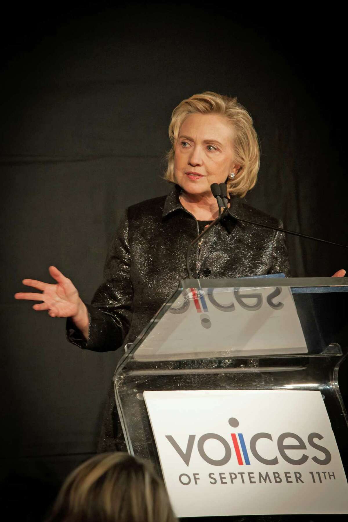 Hillary Clinton was the keynote speaker at the sixth annual Voices of September 11th gala held in New York City on Oct. 16, 2013.