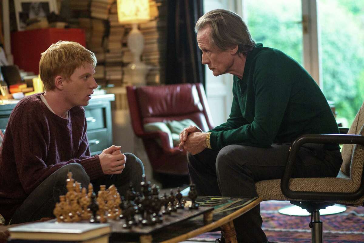 Domhnall Gleeson, left, and Bill Nighy star in "About Time."
