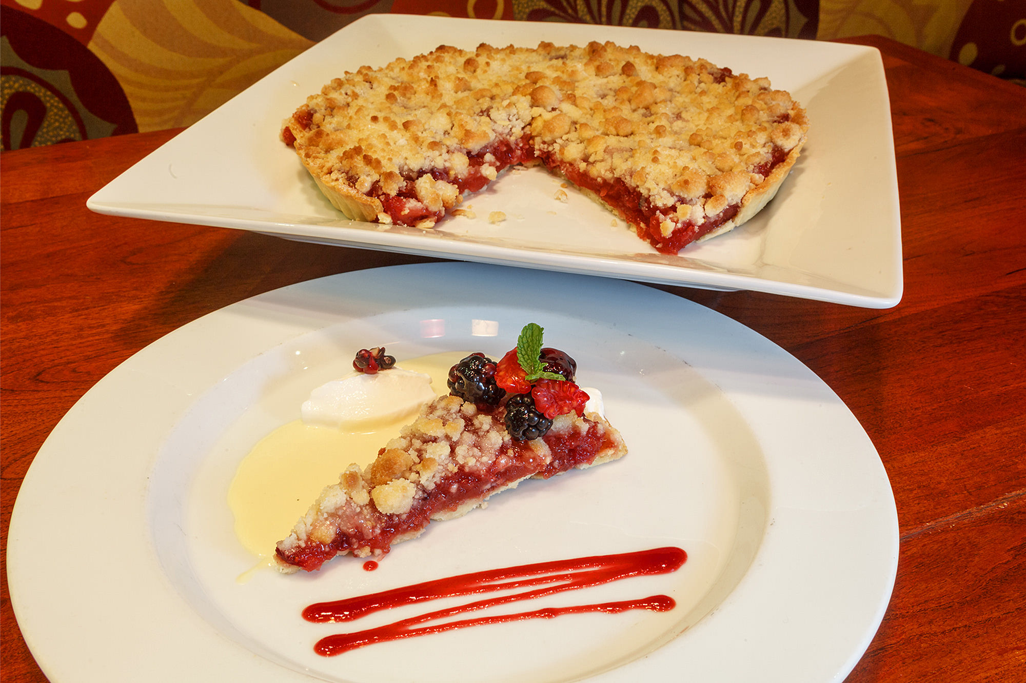 Chef's Secrets Nottoosweet tart has great crust