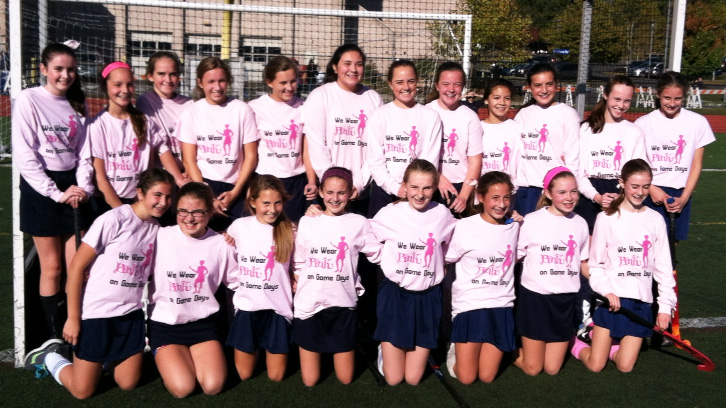 Fairfield field hockey players raise money to fight breast cancer