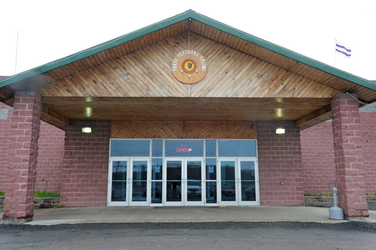 Three Feathers Casino on the Akwesasne Reservation is shown in April 2012, in Hogansburg, N.Y., before it was closed down. (Lori Van Buren / Times Union archive)