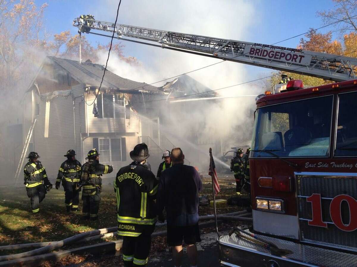 Fire heavily damages Bridgeport house