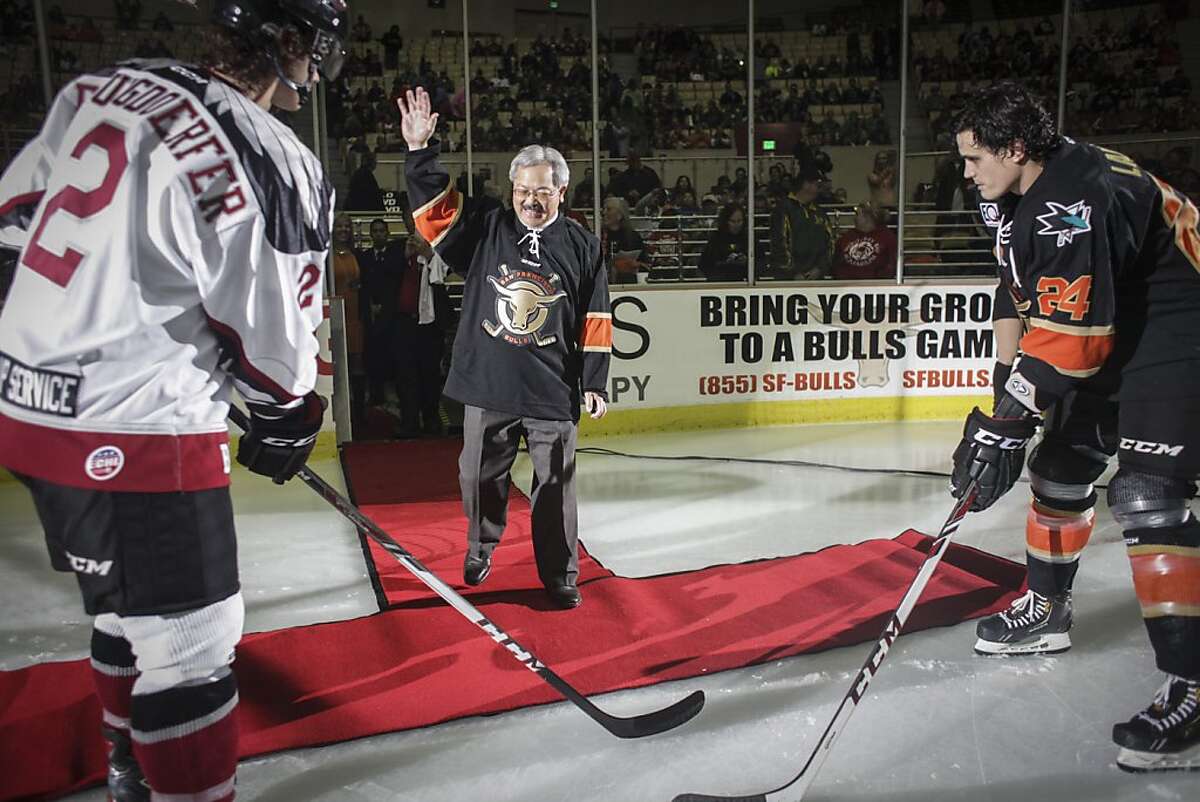 S.F. Bulls celebrate opening night win at Cow Palace