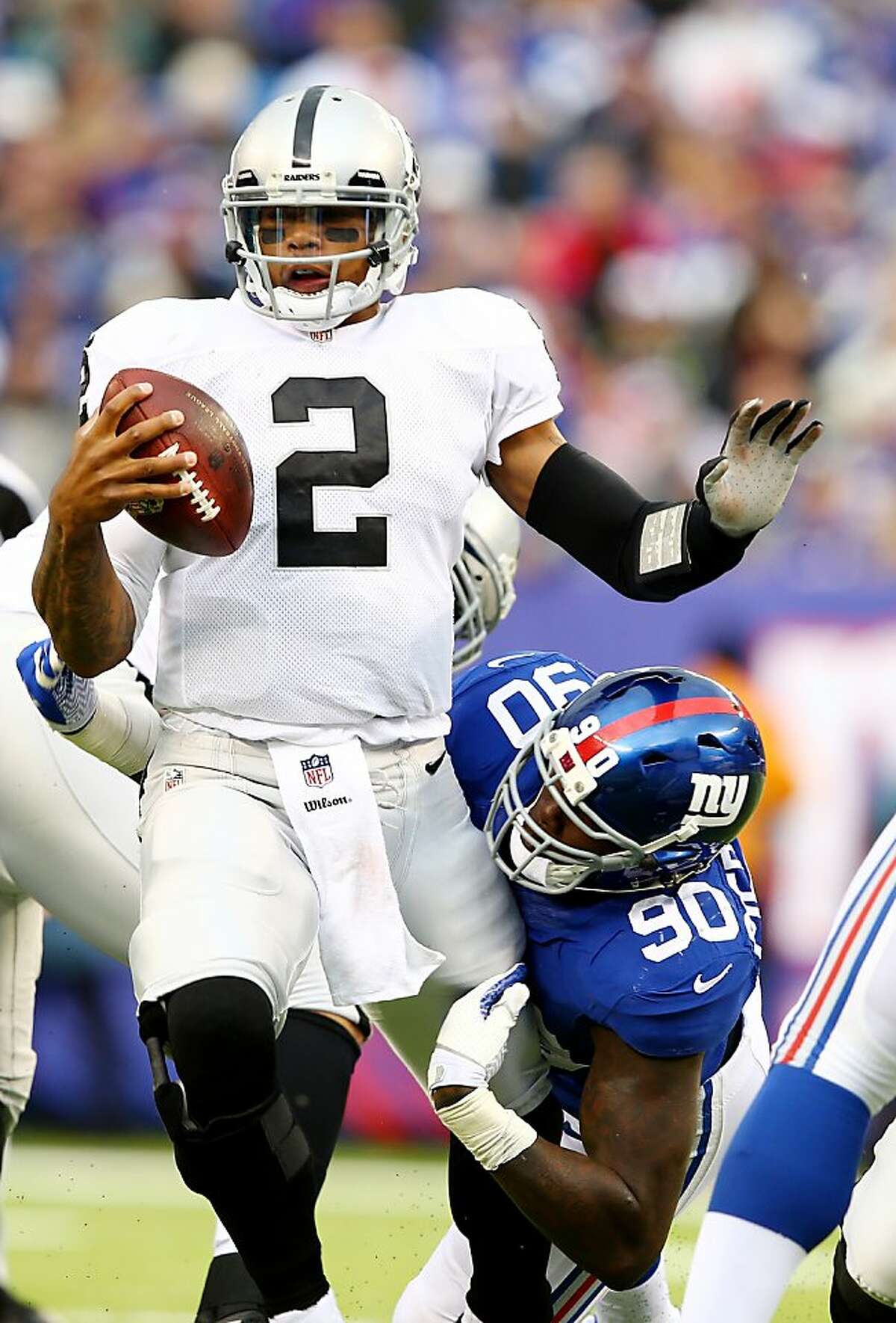 Terrelle Pryor switches to No. 2, JaMarcus Russell's old number 