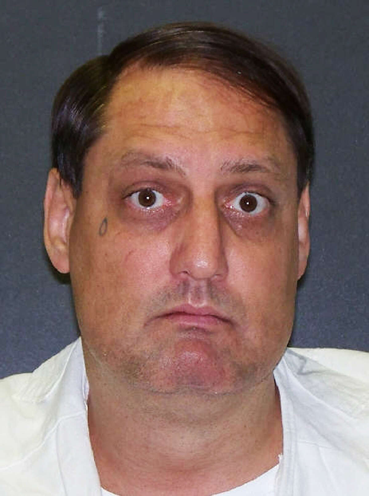 This photo provided by the Texas Department of Criminal Justice shows Jamie McCoskey. McCoskey,49, is scheduled to be executed Tuesday, Nov. 12, 2013 for abducting a Houston couple 22 years ago this week, killing a 21-year-old art student and raping the man’s pregnant fiancé.
