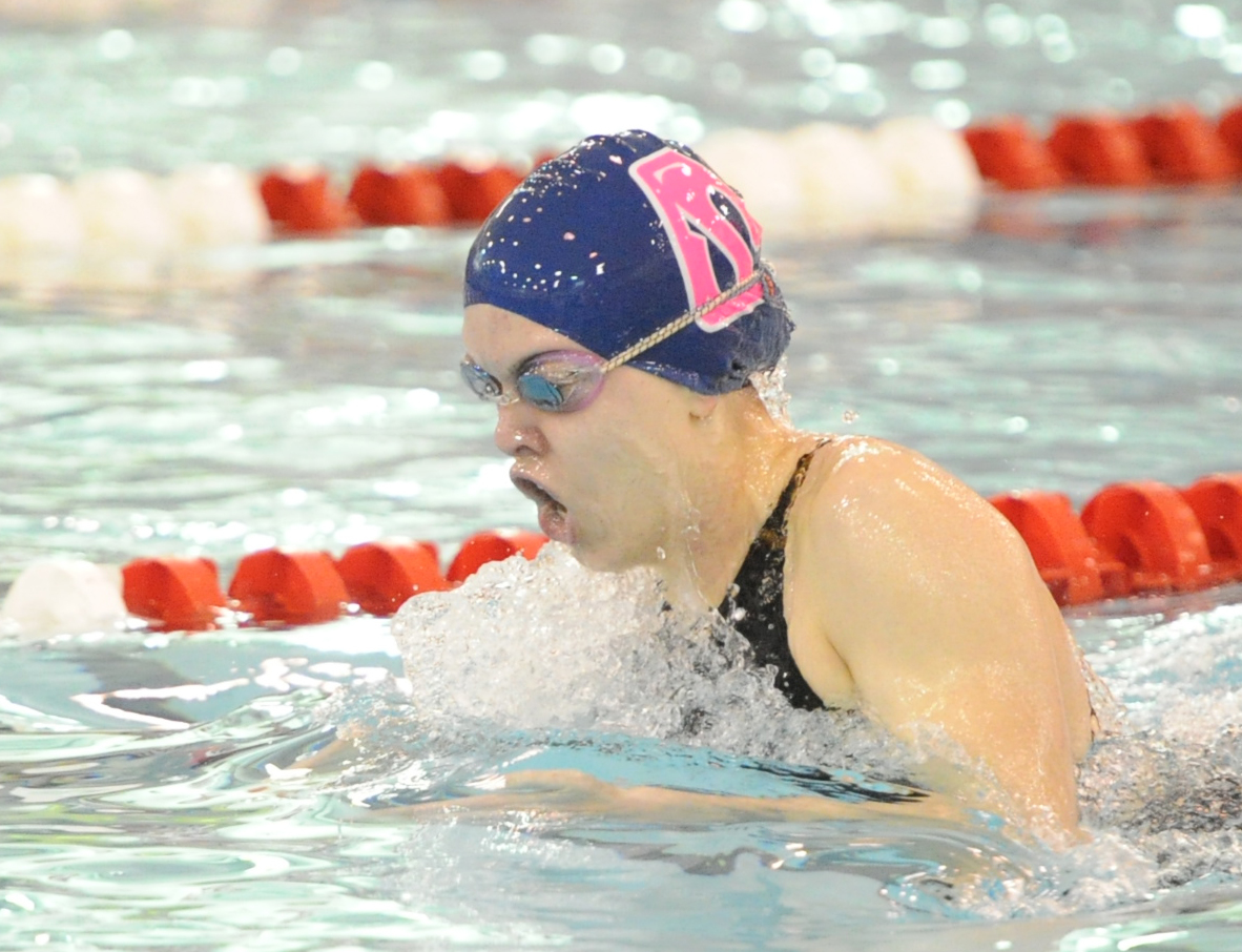 Staples girls swimming places fifth at Class LL meet