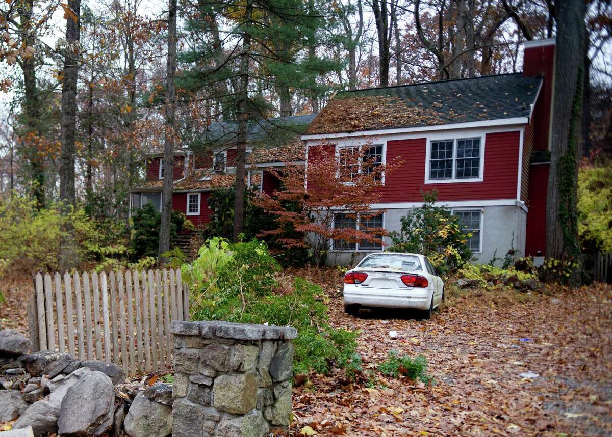 The house at 77 Range Road in Wilton, Conn., on Tuesday, November 12, 2013, where a pit bull attacked his owner, Anne Murray, 65, on Monday.
