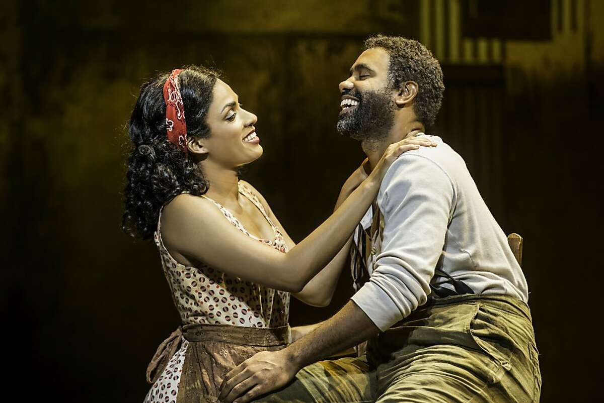 Alicia Hall Moran as Bess and Nathaniel Stampley as Porgy in "The Gershwins' Porgy and Bess" at Golden Gate Theatre