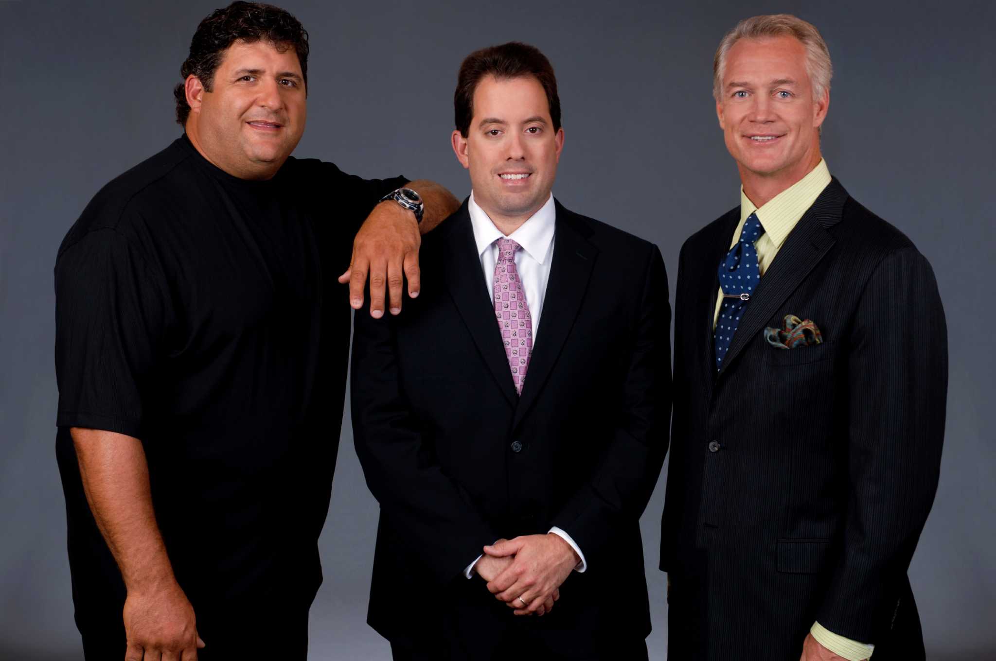 Fox Sports NFL Sunday commentators (from left to right) Jay Glazer