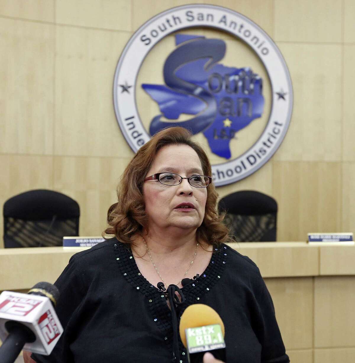 Rose Marie Martinez was deposed Tuesday as South San Antonio ISD's board president.