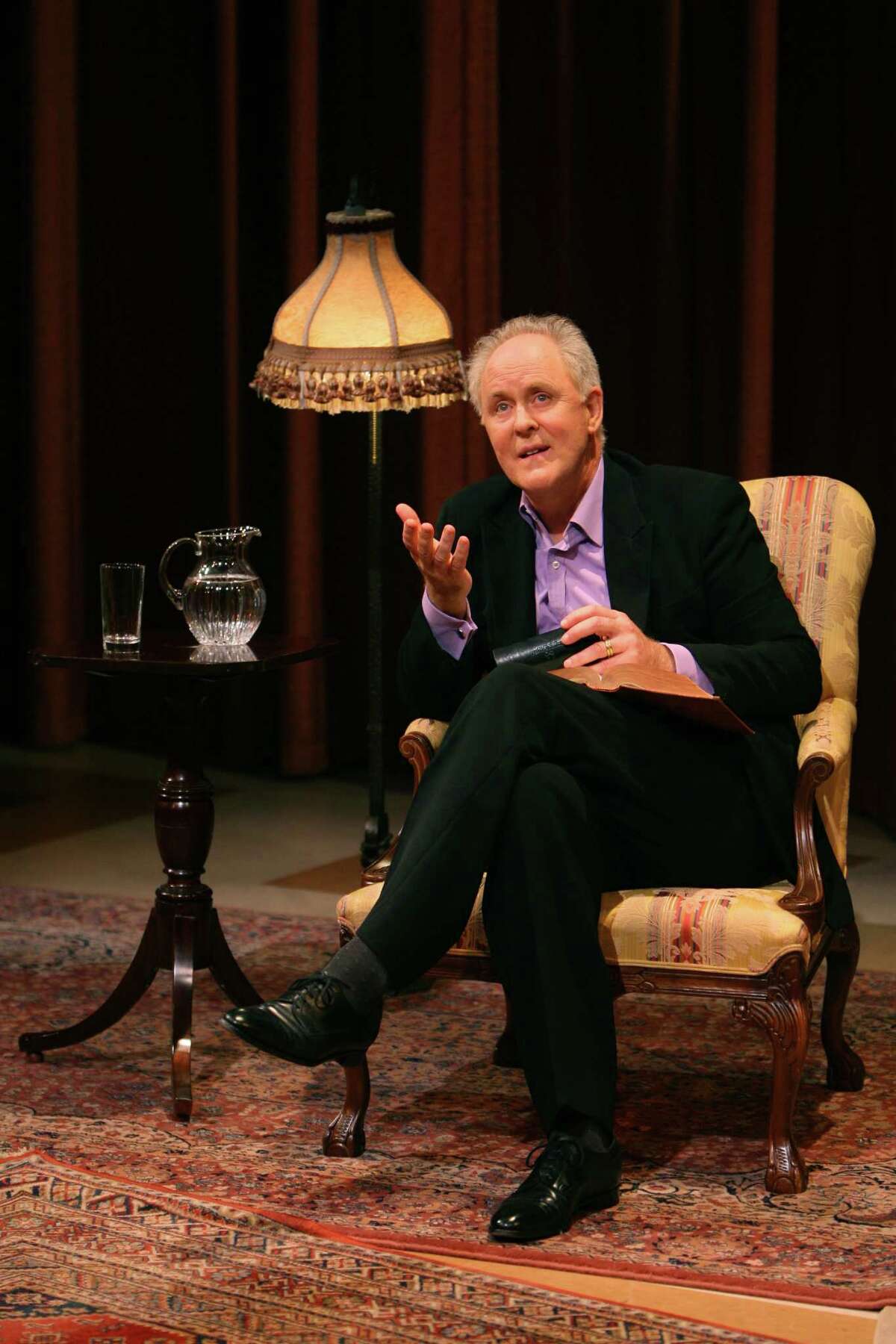 Two-time Oscar nominee John Lithgow reflects on storytelling as the tie that binds humanity in his one-man show, "Stories by Heart," which will be presented Friday, Nov. 15, 2013, at the Regina A. Quick Center for the Performing Arts on the Fairfield University campus.