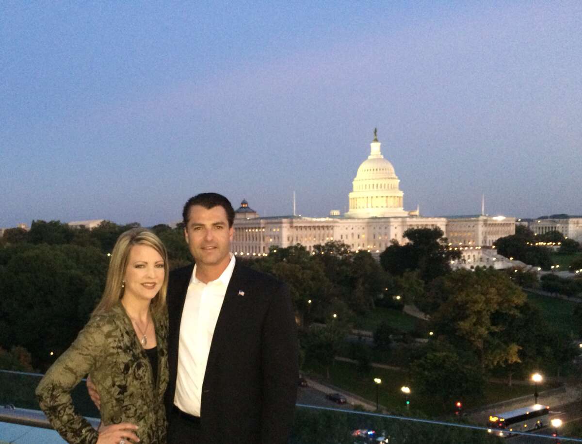 The Woodlands Financial Group president and CEO Gordy Bunch and Michelle Bunch visit Washington D.C. to attend a recent industry dinner.