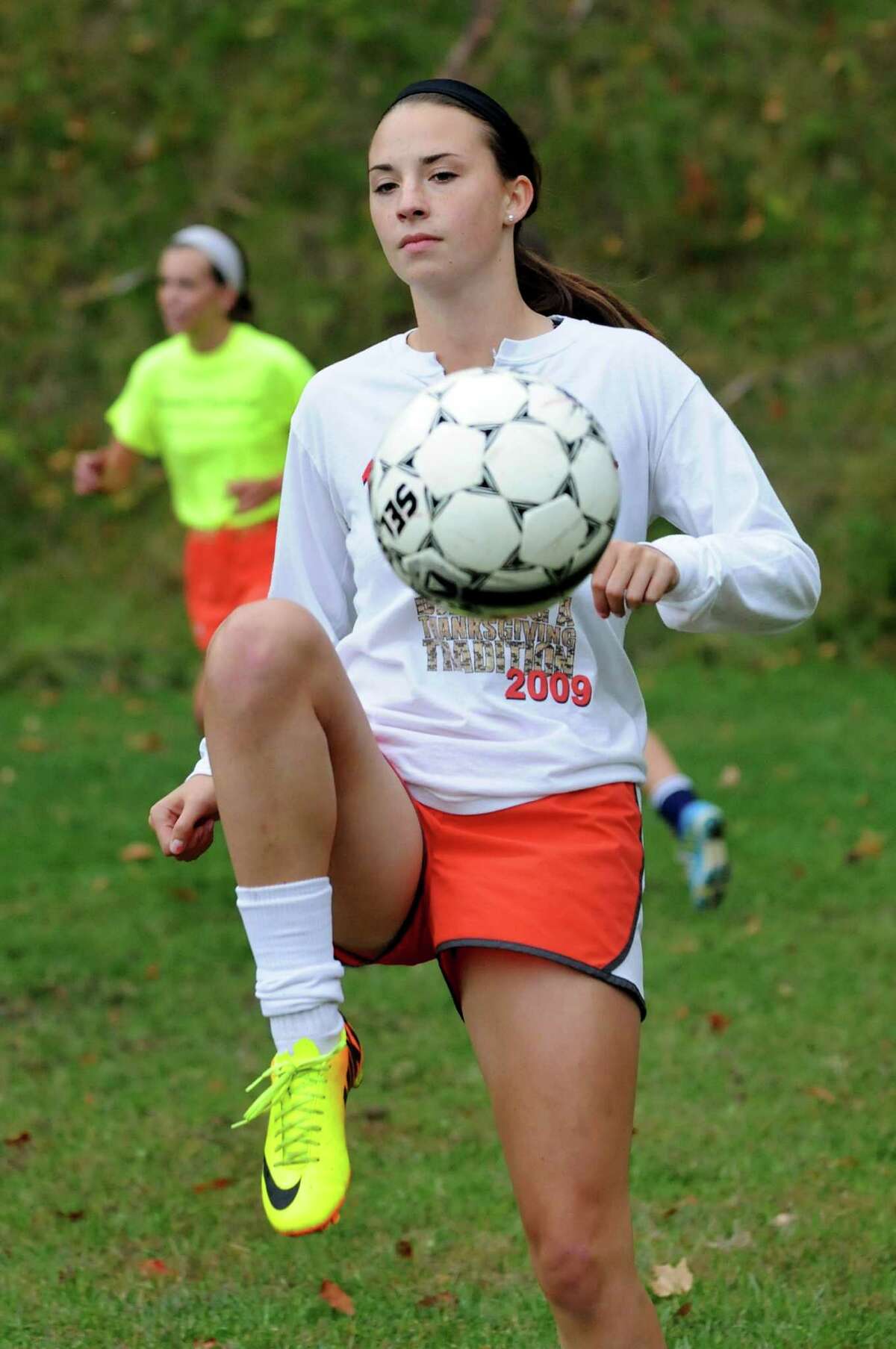 Catholic Central's Kelsey Moss during soccer practice on Thursday, Oct. 10, 2013, at Catholic Central High School in Lansingburgh, N.Y. (Cindy Schultz / Times Union)