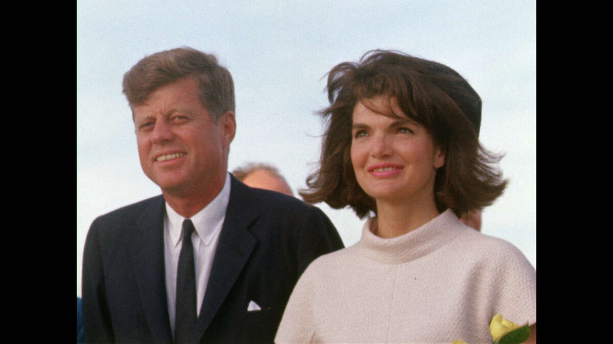 President John F. Kennedy and Jacqueline Kennedy arrival in San Antonio on Nov. 21, 1963.
