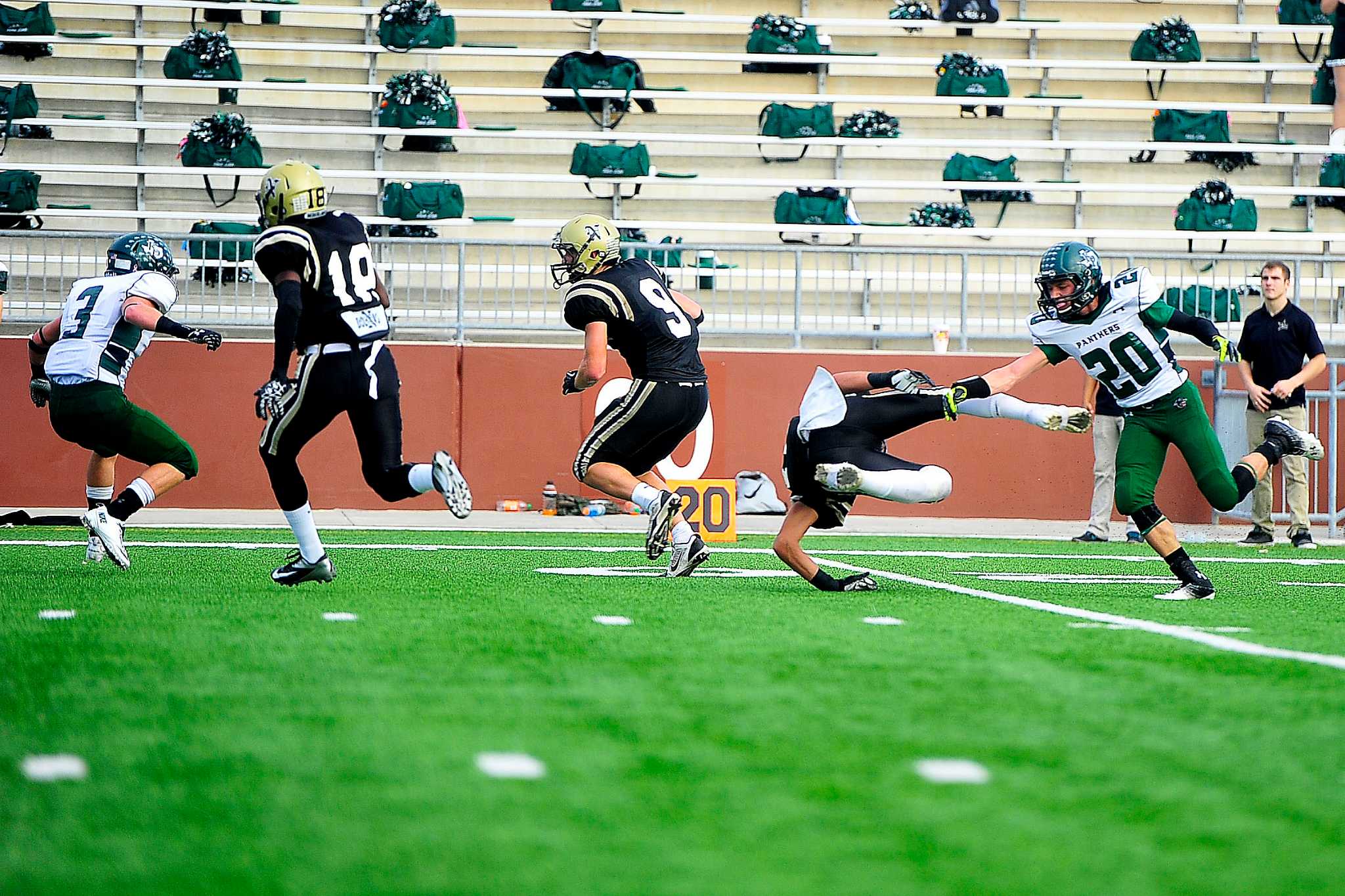 High school football playoff schedules, results