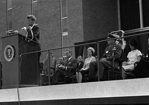 President John F Kennedy speaks at Albert Thomas dinner Houston New 8x10 Photo