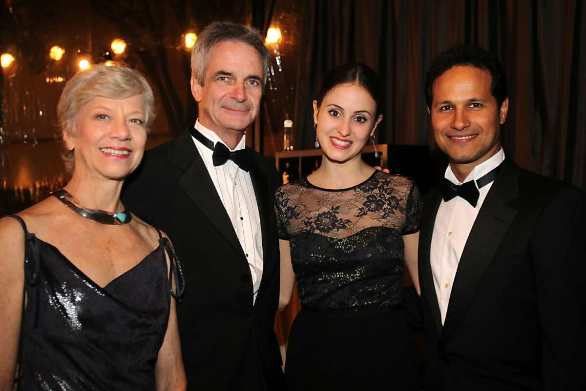 From left, Martine Van Hamel, Kevin McKenzie, Melanie Hamrick and Jose Carreno at the cocktail reception for the Artistic Director Jose Manuel Carreno with Ballet San Jose as part of a gala evening and performance November 16, 2013 at the San Jose Center for Performing Arts in San Jose, Calif.