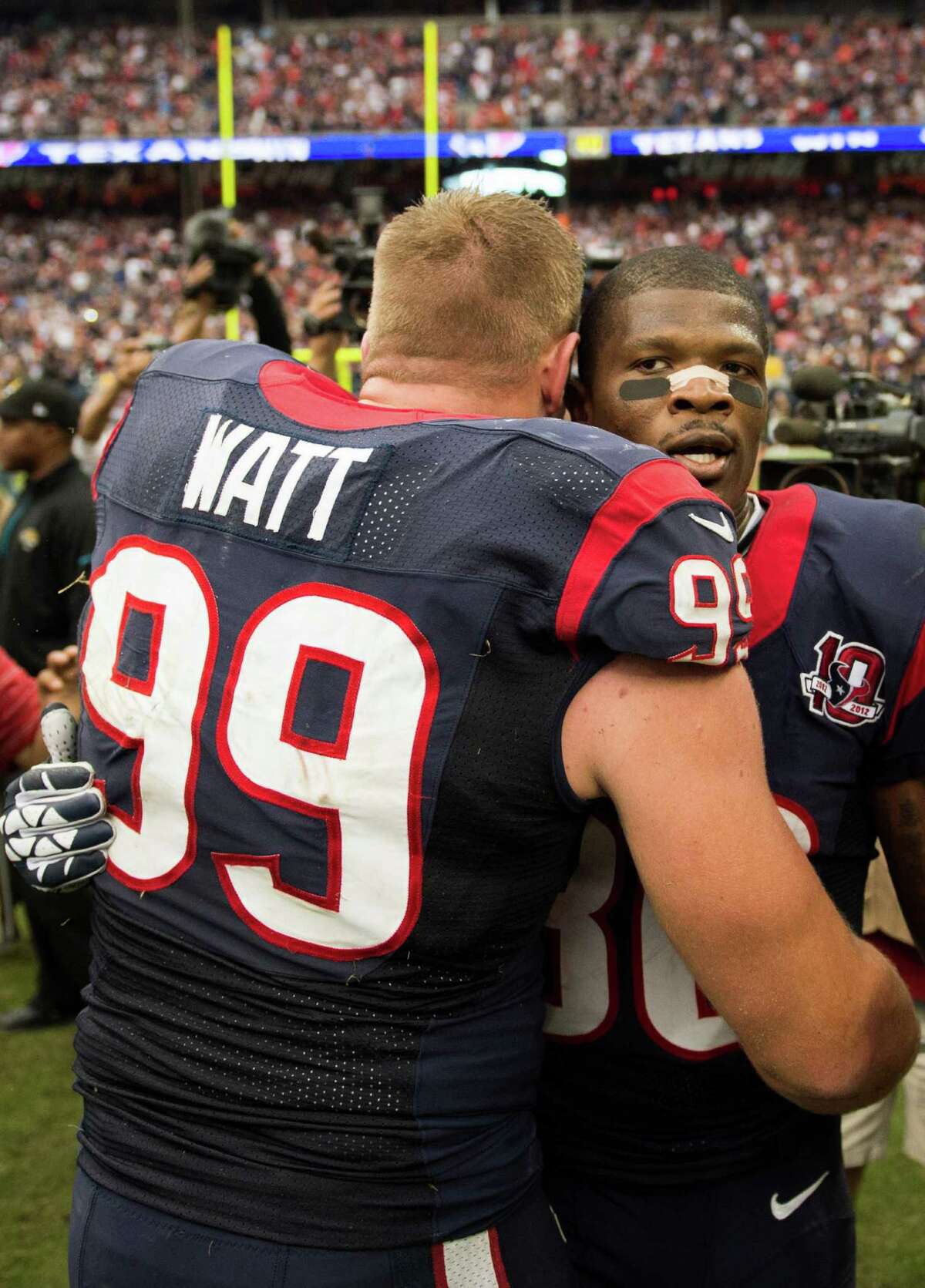 Texans' Johnson, Watt Won't 'pack It In' Despite Lousy Record