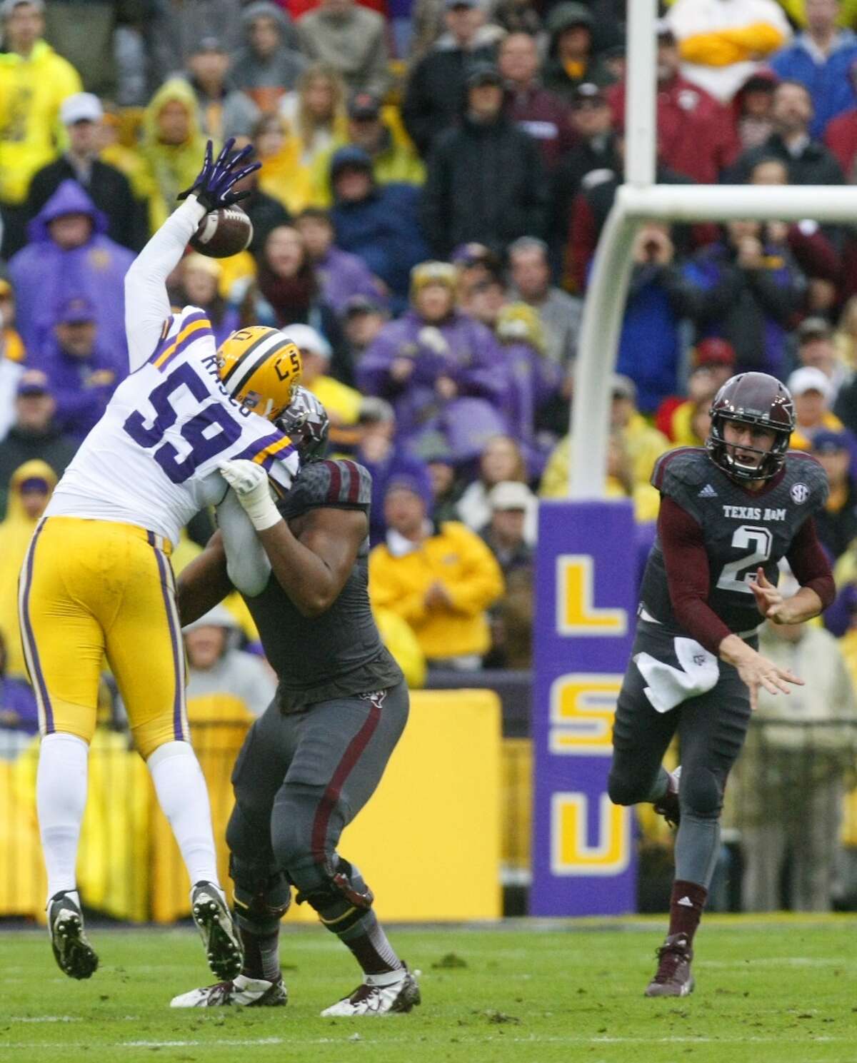 Manziel throws 3 TD passes in A&M's rout of Rice