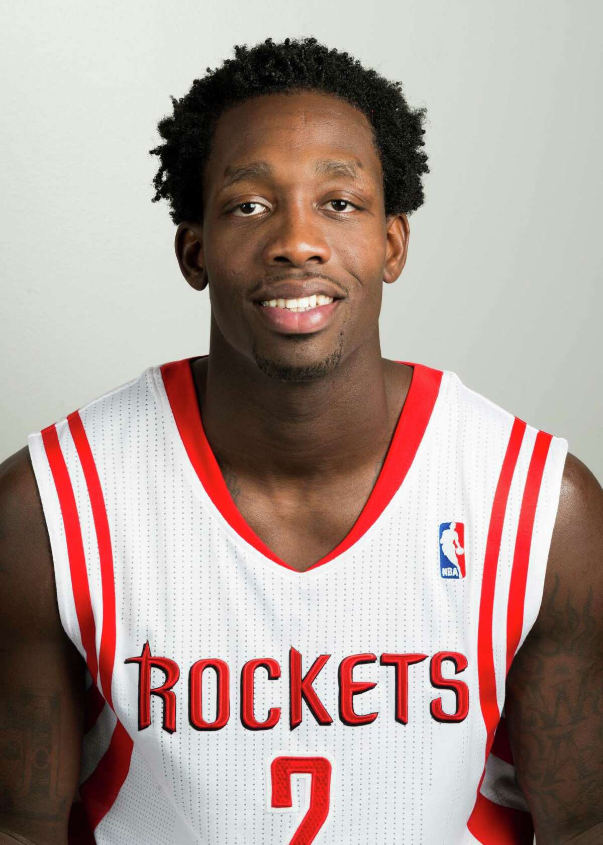 Houston Rockets guard Patrick Beverley during media day at Toyota Center on Friday, Sept. 27, 2013, in Houston. ( Smiley N. Pool / Houston Chronicle )