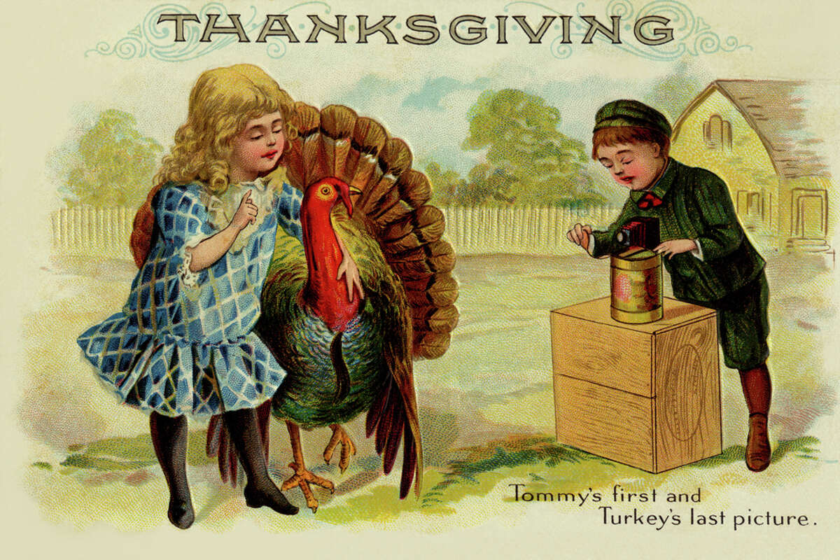 Antique Thanksgiving cards show the sentiments of old