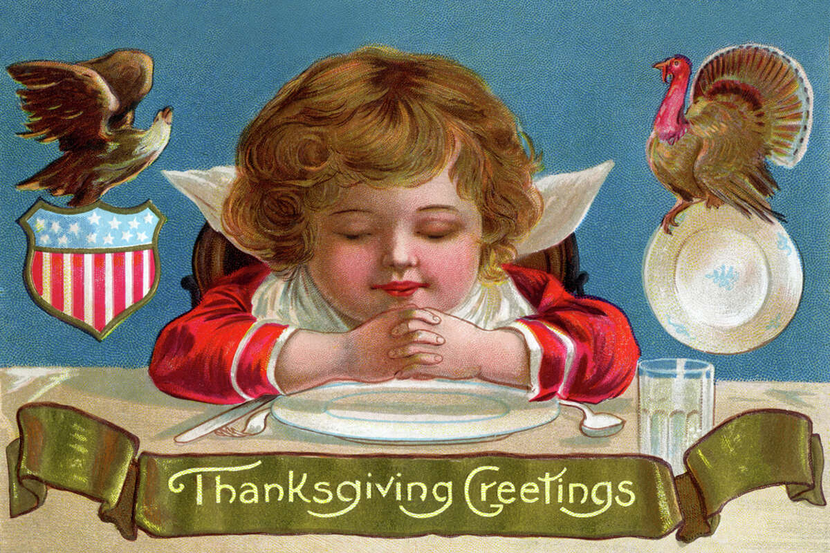 Antique Thanksgiving cards show the sentiments of old