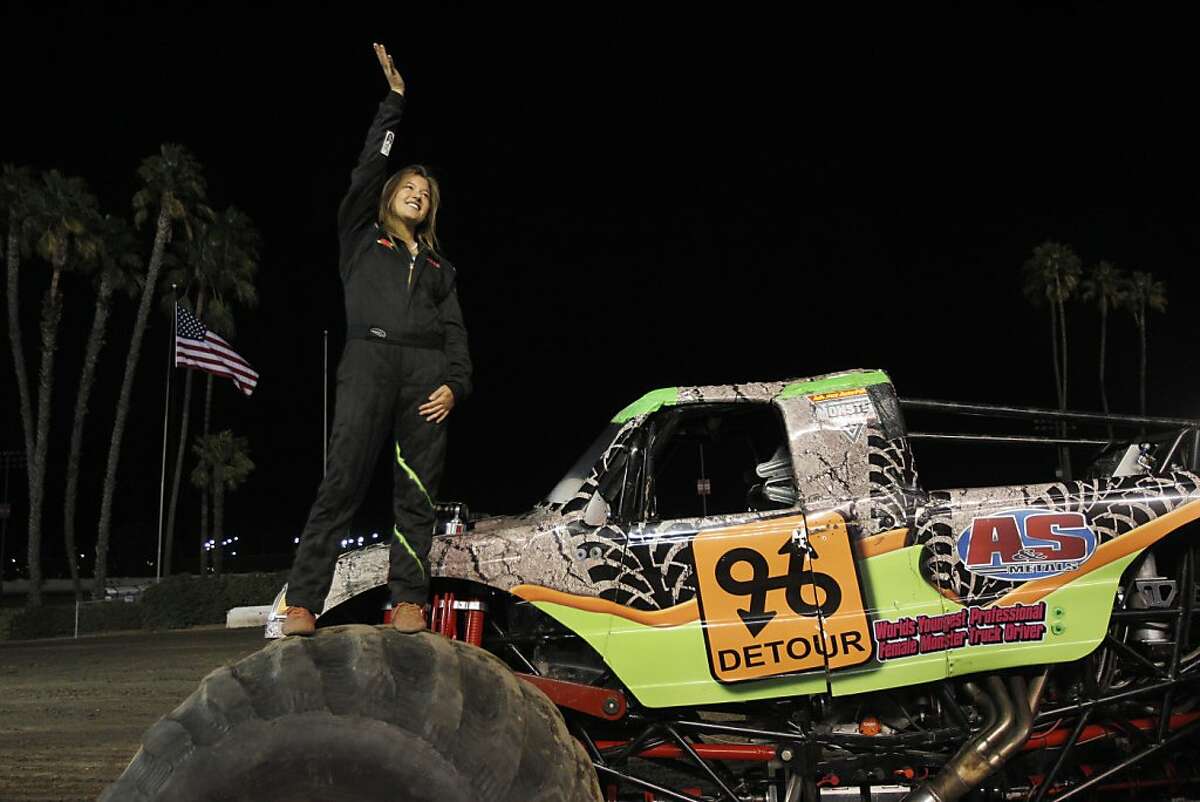 Girl 16 Crushes Competition In Monster Trucks And Math