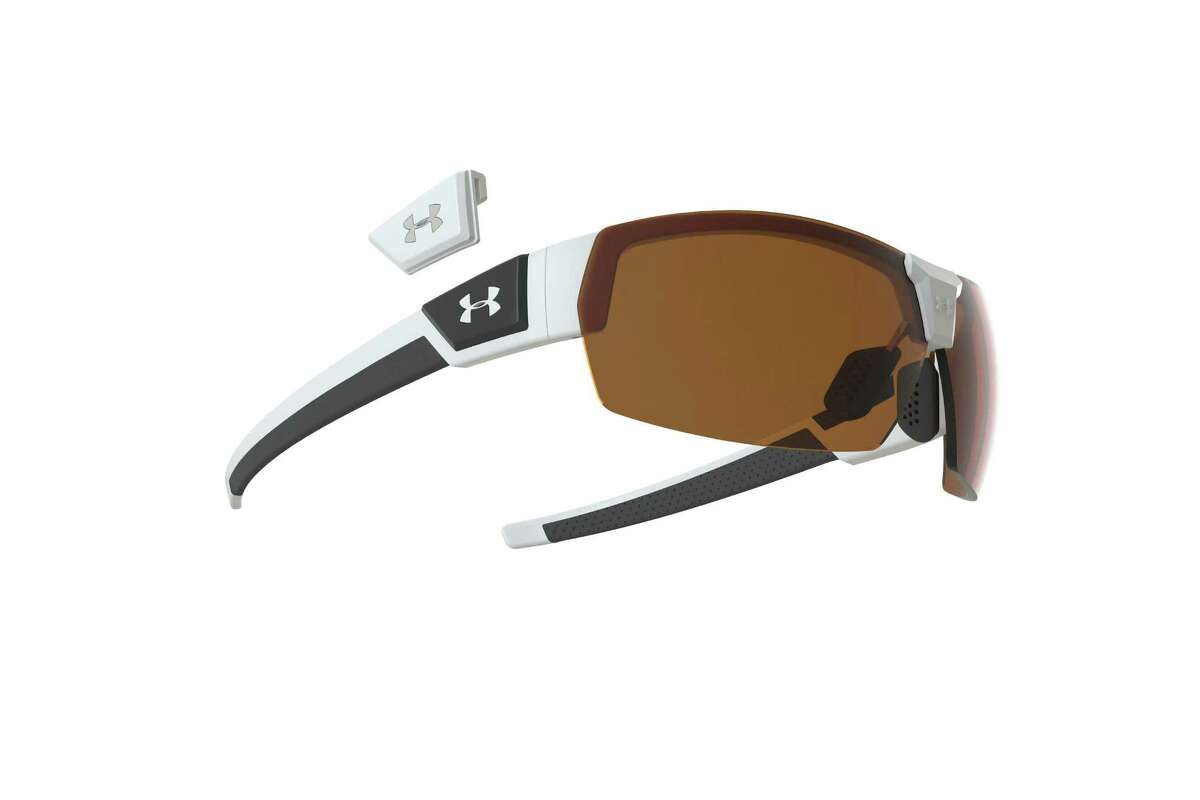 Under Armour Drive sunglasses: PGA Tour player Hunter Mahan wears these shades, which protect eyes from 100 percent of UV rays. The sunglasses feature a lightweight, durable frame and scratch-resistant lenses that deliver enhanced visual contrast. $134.99 at underarmour.com