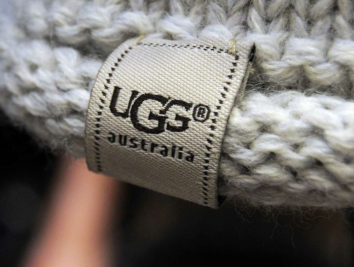 The UGG logo on a hat at the UGG store at the Galleria Friday Nov.22, 2013. (Dave Rossman photo)