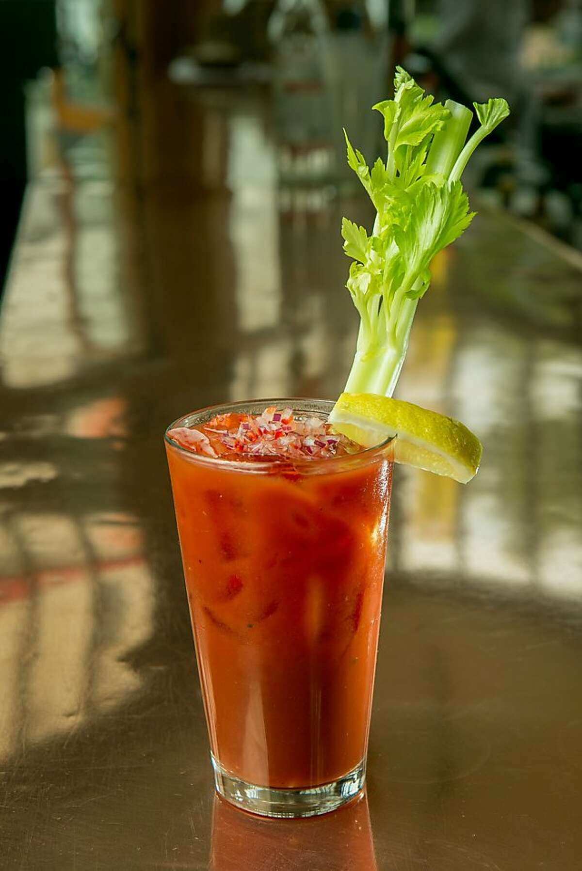 The Balsamic Bloody Mary at the Zuni Cafe in San Francisco, Calif., is seen on Tuesday, July 23rd, 2013.