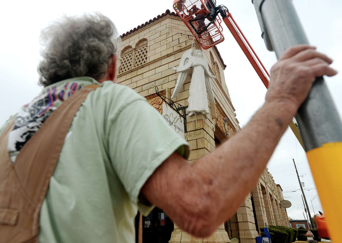 Angel designed by Beaumont sculptor to grace historic Mildred Building