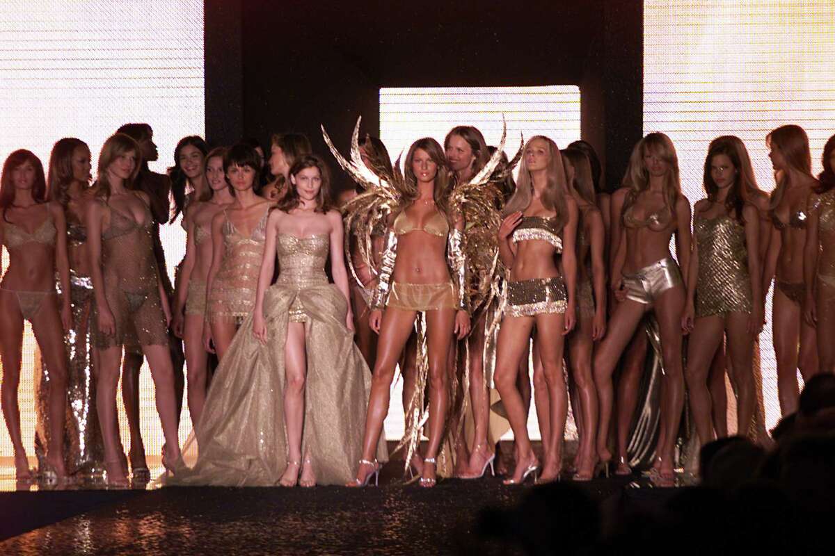 2000: Models on the runway at the Victoria's Secret fashion show benefit for amfAR, Cinema Against Aids 2000 at the Cannes Film Festival.