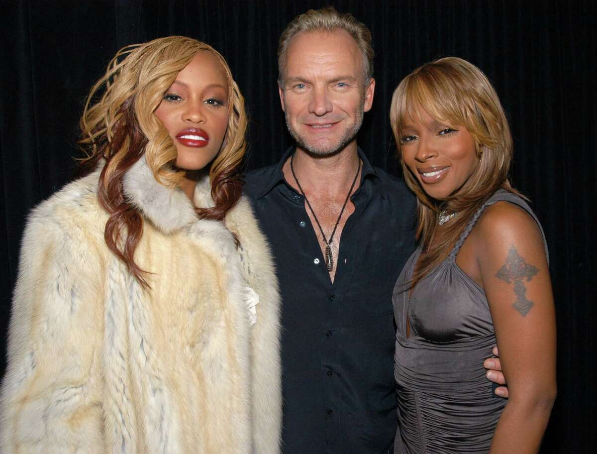 2003: Eve, Sting and Mary J. Blige (Photo by KMazur/WireImage for Full Picture)