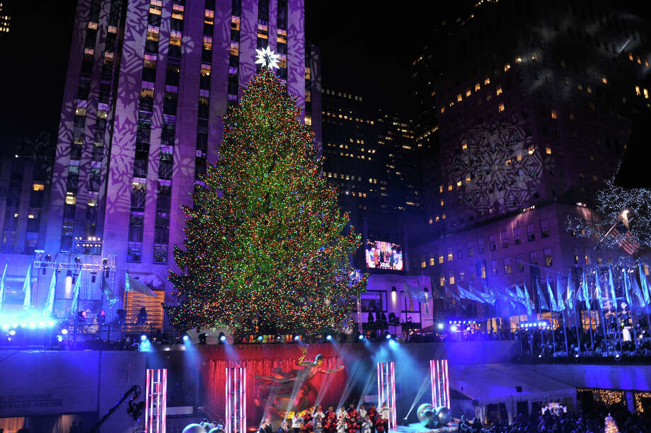 Rockefeller Tree Lighting - Connecticut Post NEW YORK, NY - DECEMBER 04: The Christmas Tree is lit during 81st Annual - Rockefeller Tree Lighting - Connecticut Post