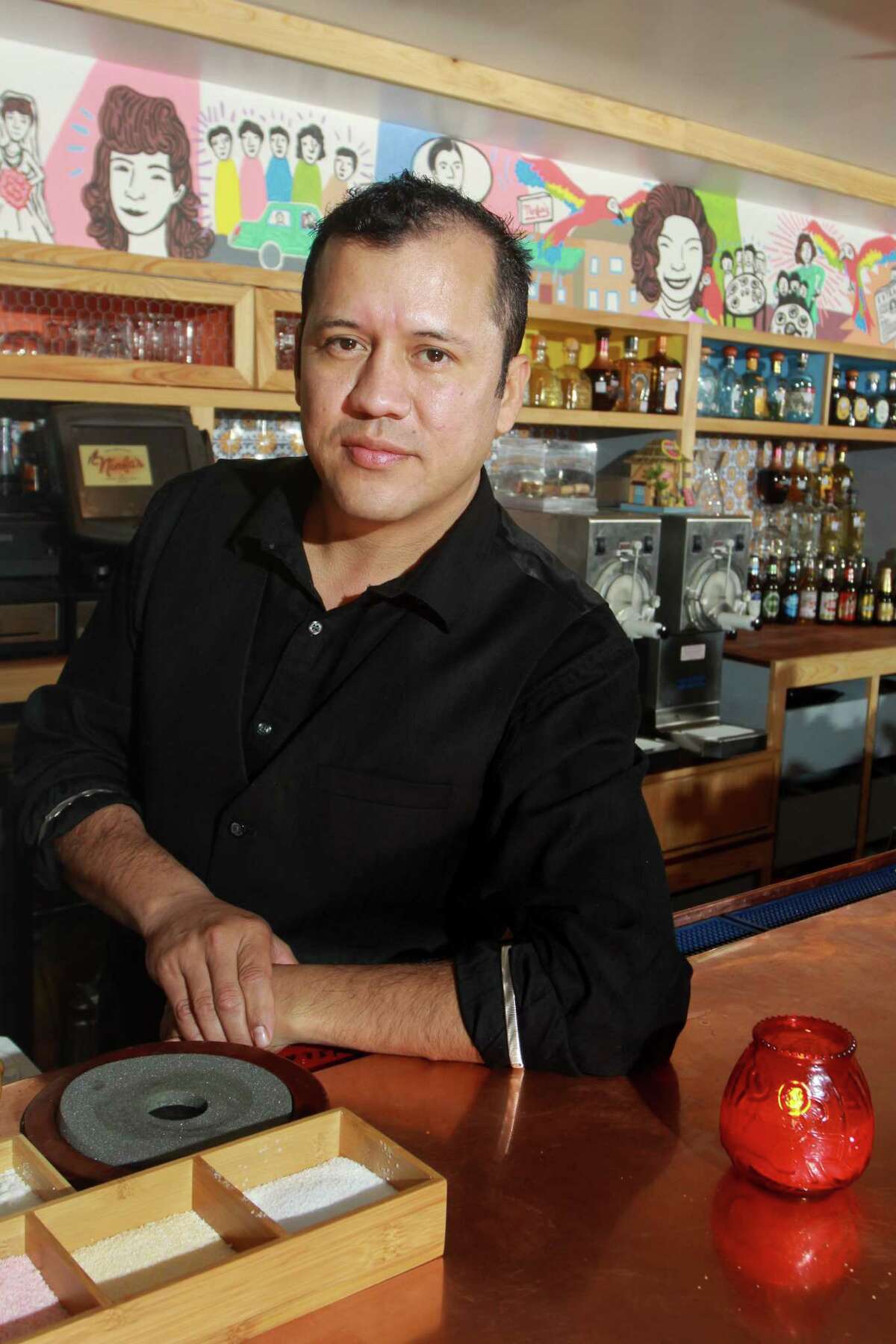 Bar manager Nelson Serrano has created a new batch of cocktails for the revamped bar at the Original Ninfa's on Navigation.