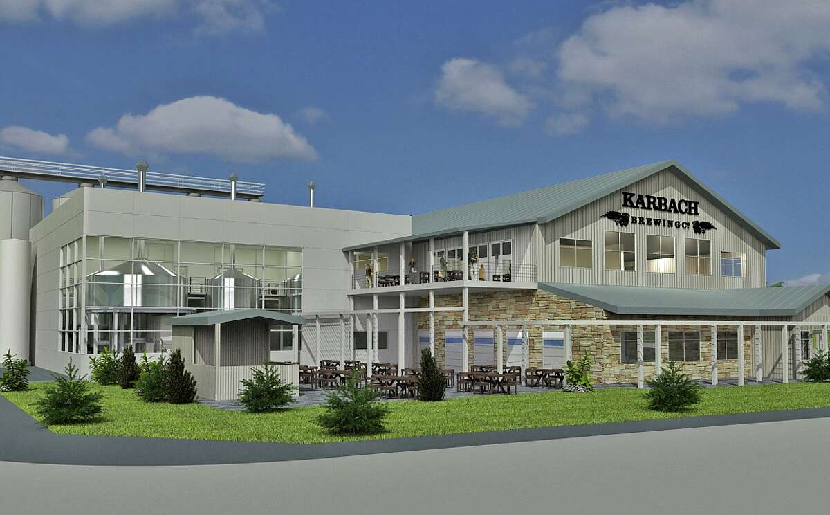 Preliminary rendering of a new brewery to be built in 2014 for Karbach Brewing Co. The brewery would face Dacoma.