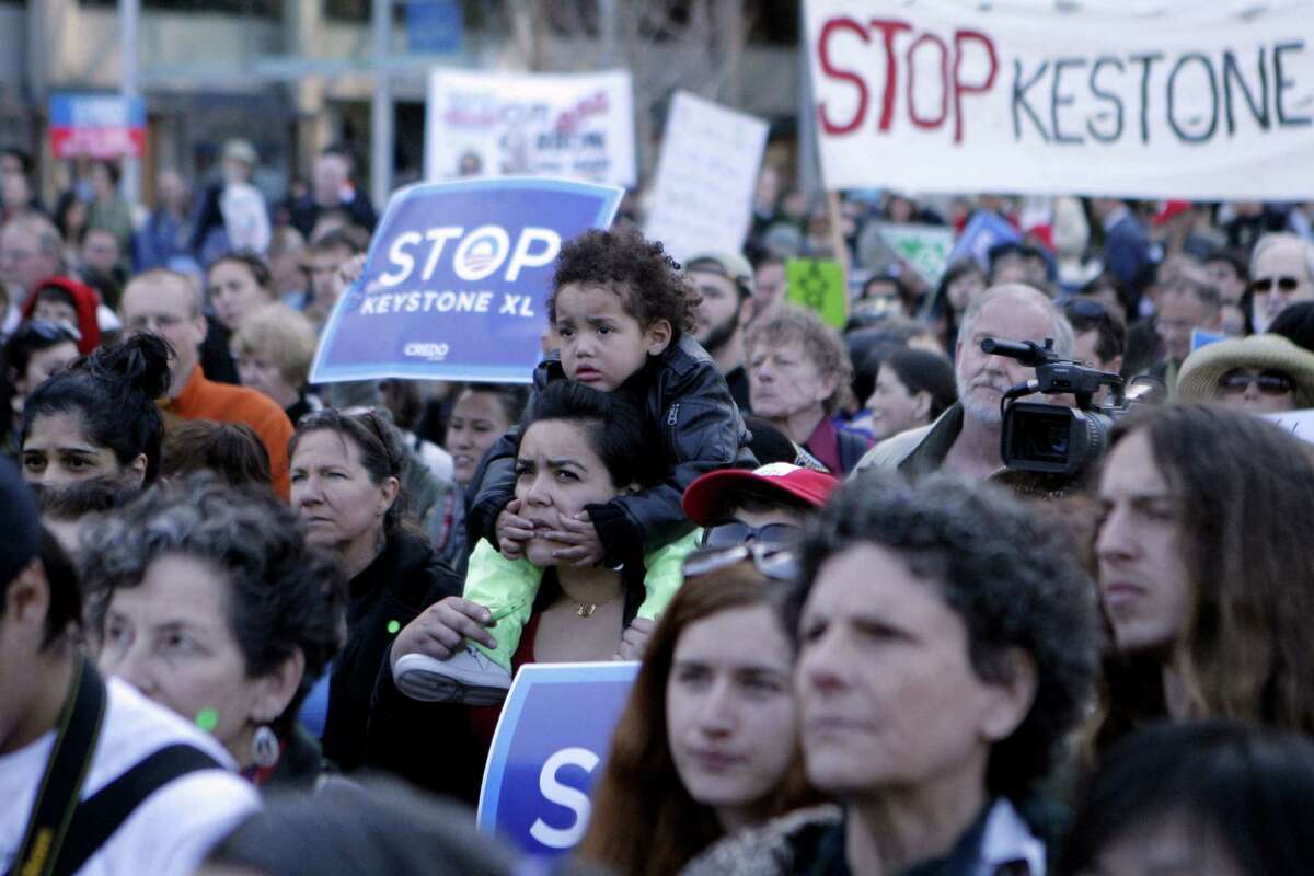 Environmentalists have held protests nationwide against Keystone XL. More than 2,000 people rallied against the pipeline project at this protest in San Francisco in February.