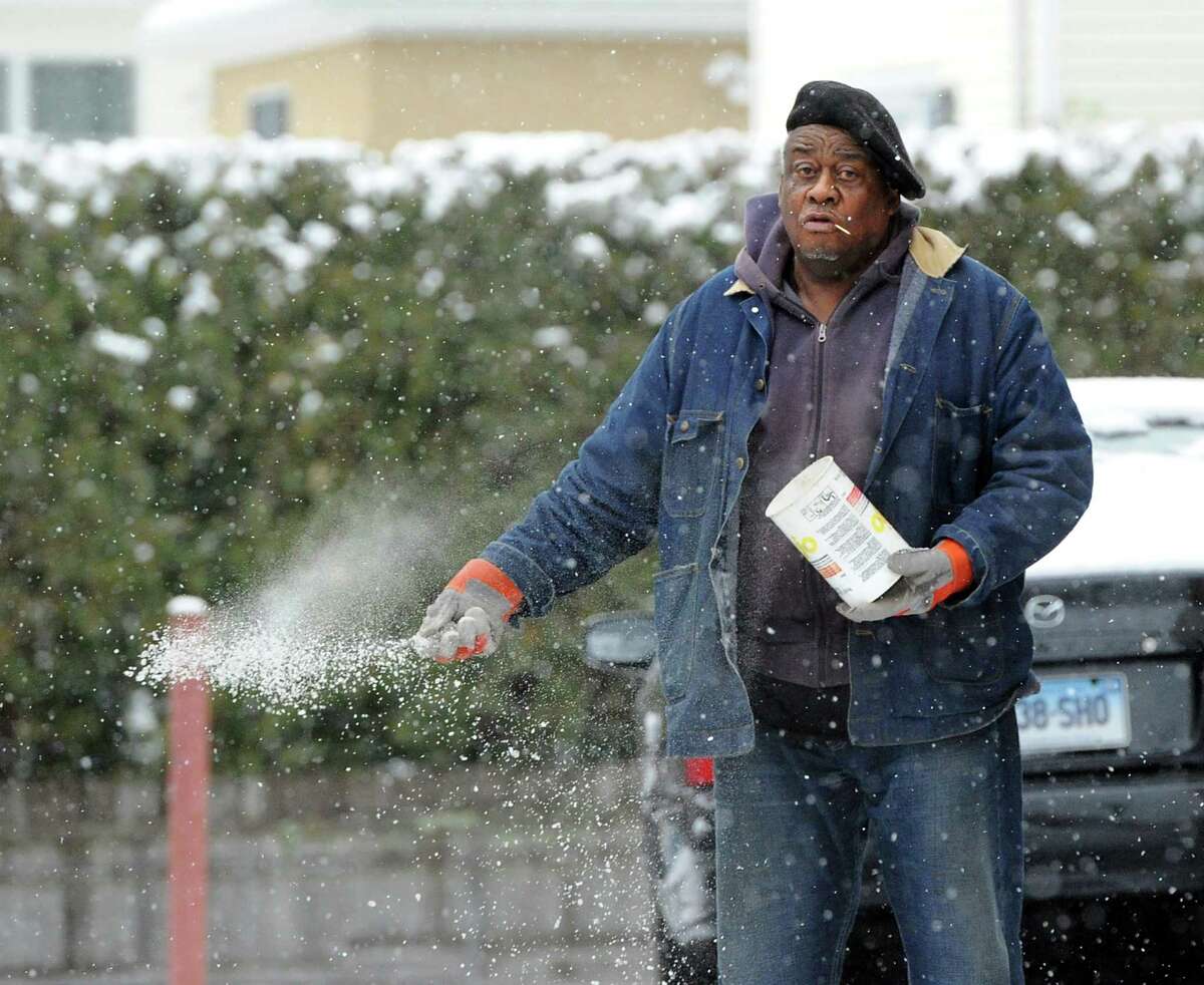 Stamford blanketed with snow