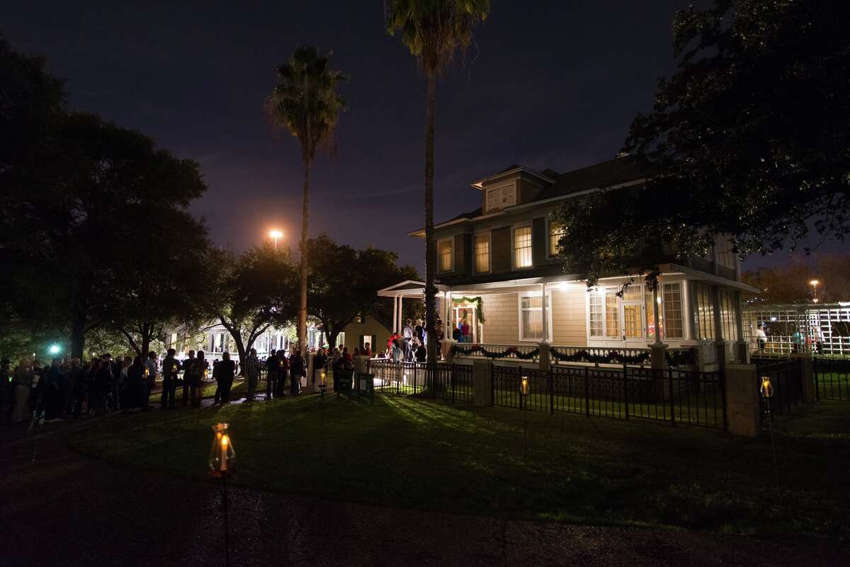 The Heritage Society's annual Candlelight Tour at downtown's Sam Houston Park.