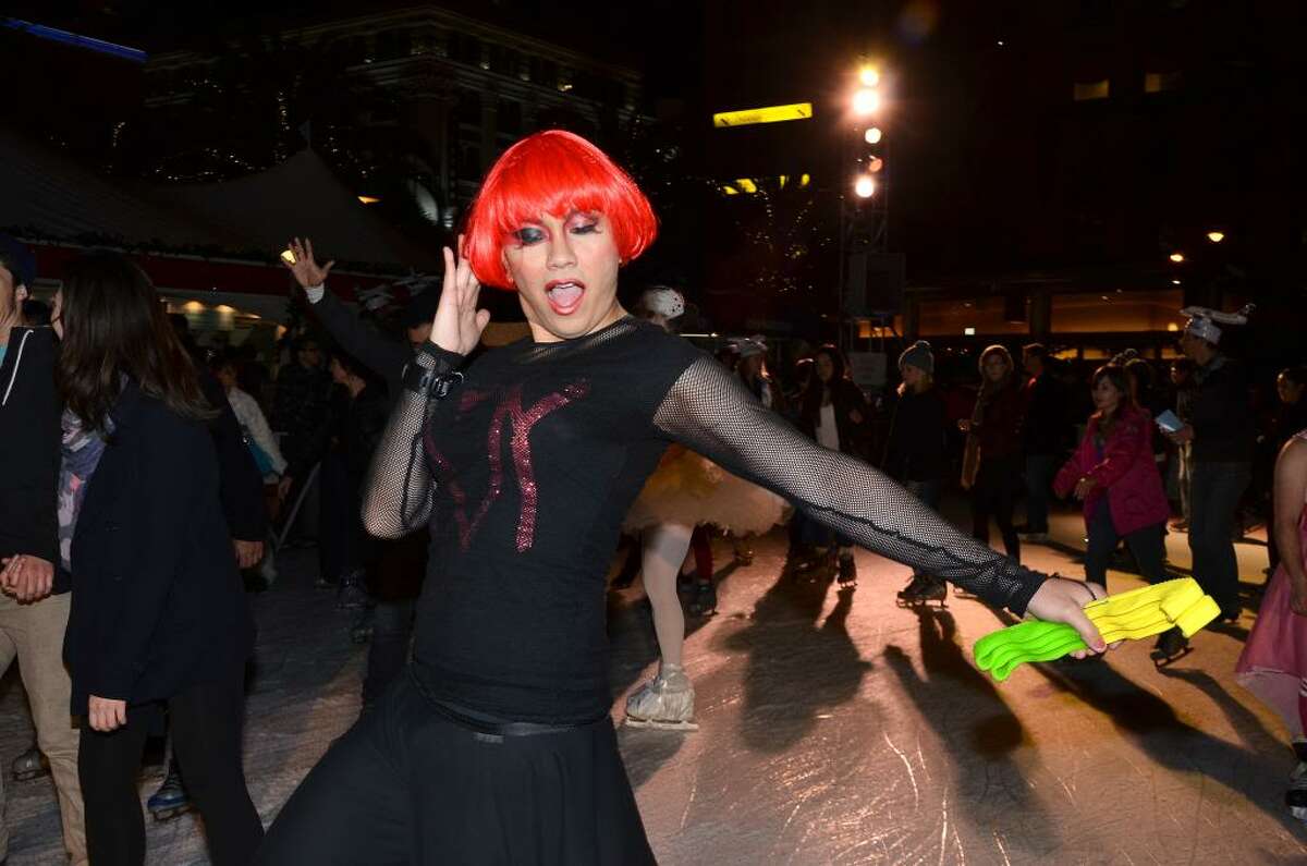 Drag Queens on Ice: An Eleganza Extravaganza: Drag queens and kings will don their most gay apparel for special holiday performances by Mutha Chuka, Ana Conda, Holotatt Tymes, Nellie, Kim ChiChi and Mahlae Balenciaga. 8-9:30 p.m. Thursday at the Safeway Holiday Ice Rink in Union Square. Advance tickets are sold out, but you can purchase tickets to the 8 p.m. session and skate with the drag queens before the show. Some tickets will also be available at the window starting at 10 a.m. Thursday. http://on.fb.me/JcyXh6