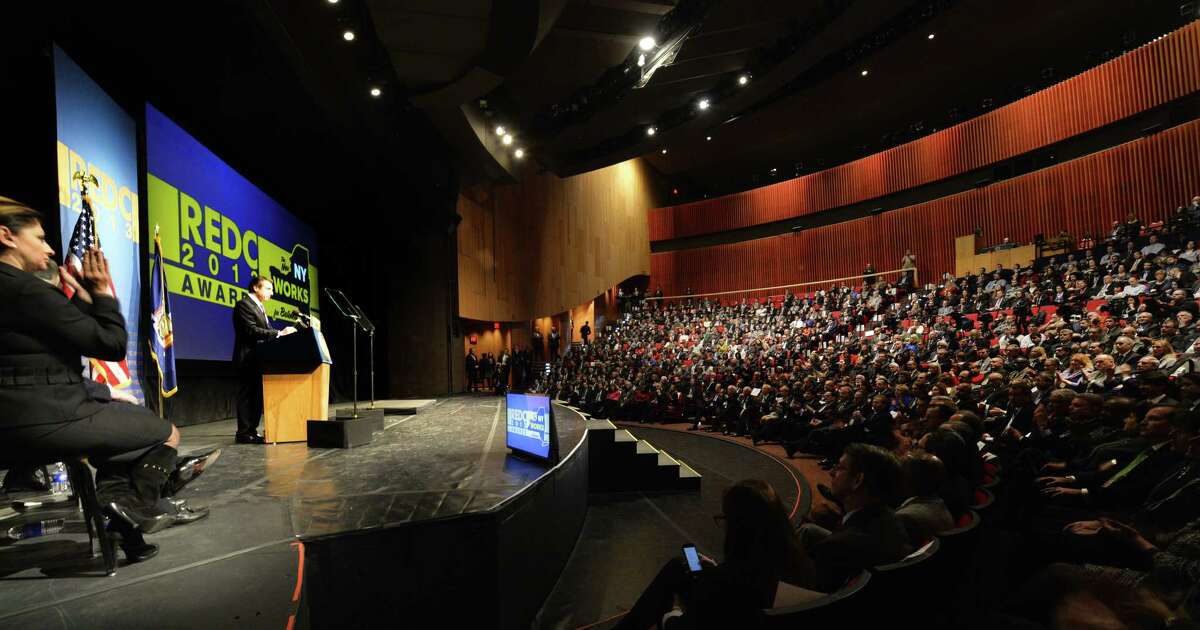 Governor Andrew Cuomo addresses attendees of the Regional Economic Development Awards ceremony Wednesday morning, Dec. 11, 2013, in Albany, N.Y. (Skip Dickstein / Times Union)