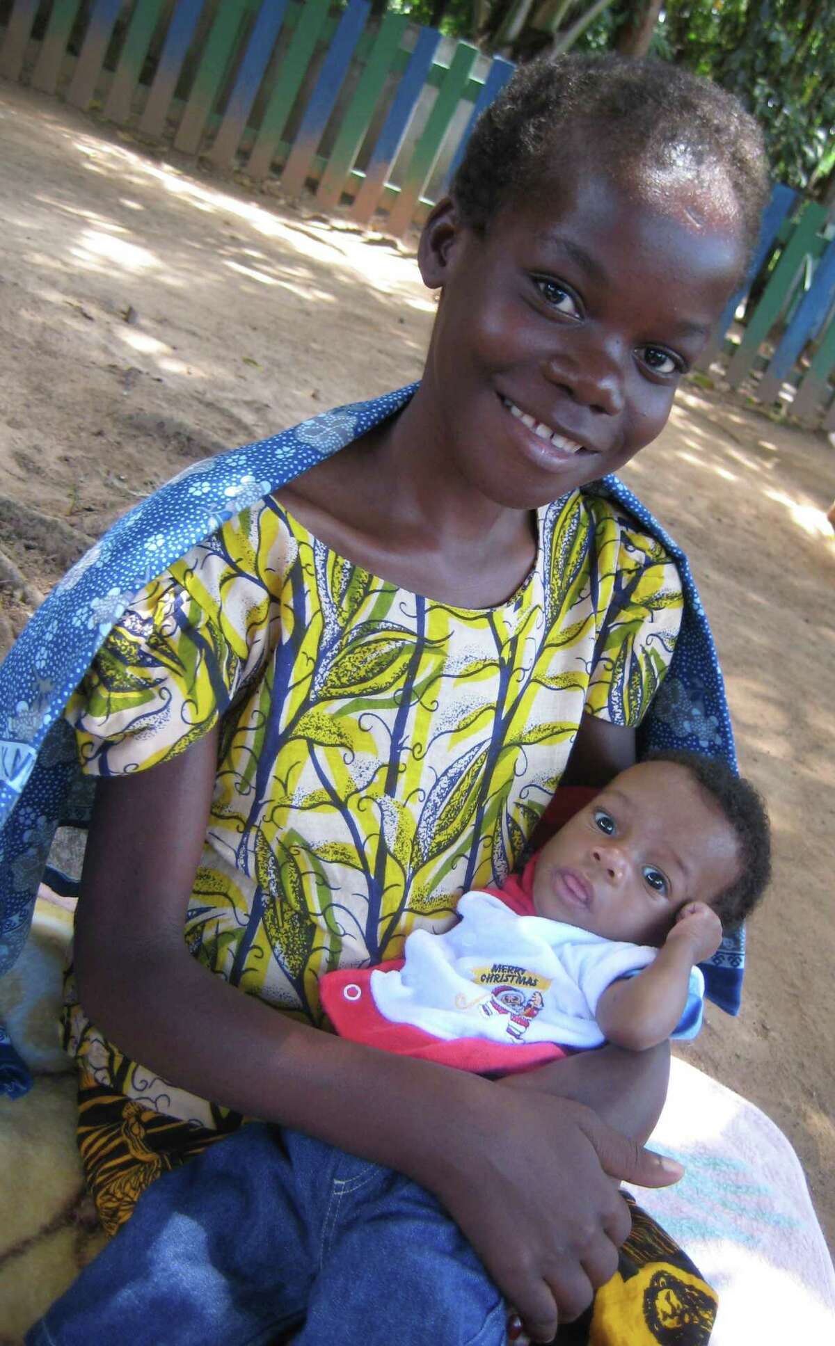 Lucia and her infant son Adamu in Mwanza, Tanzania. (Photo provided by Catholic Volunteer Network)