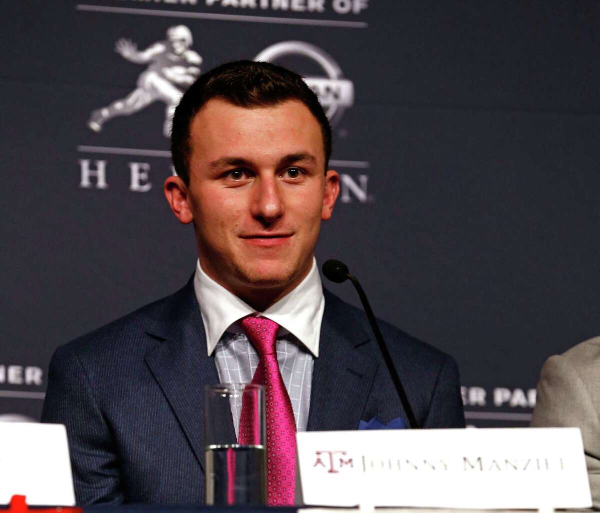 After winning the 2012 Heisman Trophy, Kerrville Tivy's Johnny Manziel was the toast of college football. But in the months that followed, the celebration quickly turned into a circus. A series of headline-grabbing off-the-field incidents culminated in allegations Johnny Football had received money in exchange for autographs, a violation of NCAA rules. An investigation found “no evidence” of the charges, but Manziel was ruled guilty of an “inadvertent violation” and suspended for the first half of the season opener against Rice.