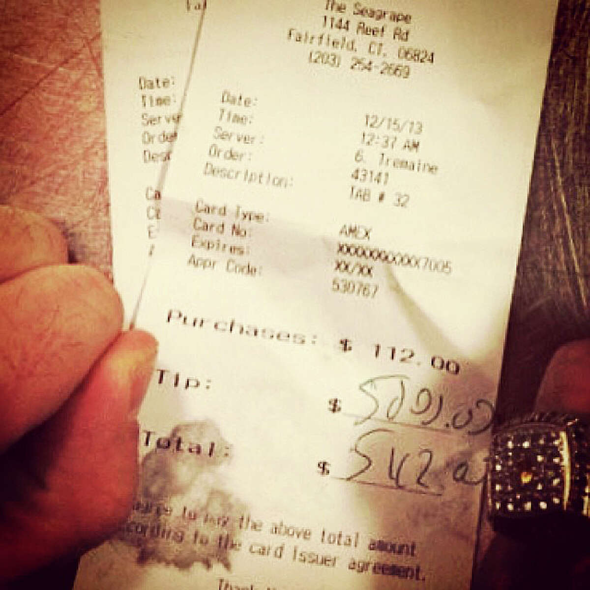 $5,000 tip on $112 Seagrape bar tab: 'Tips for Jesus' gratuity is no joke